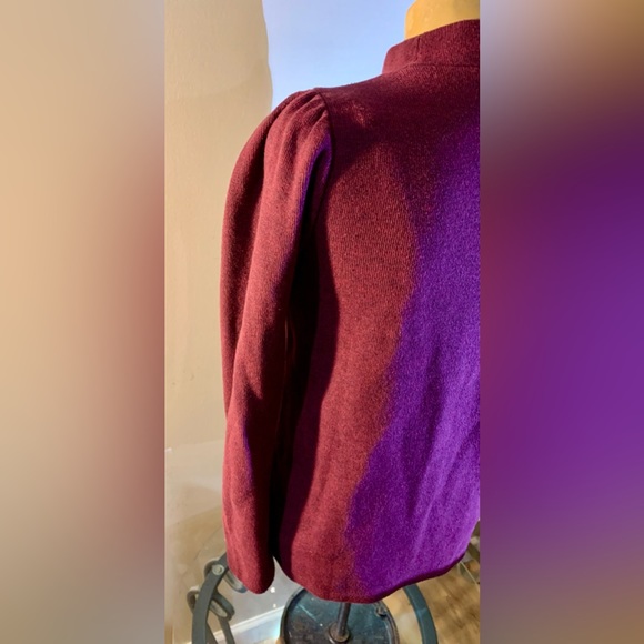 Madewell (Re)sourced Red Mock Neck Top size small - Picture 5 of 11